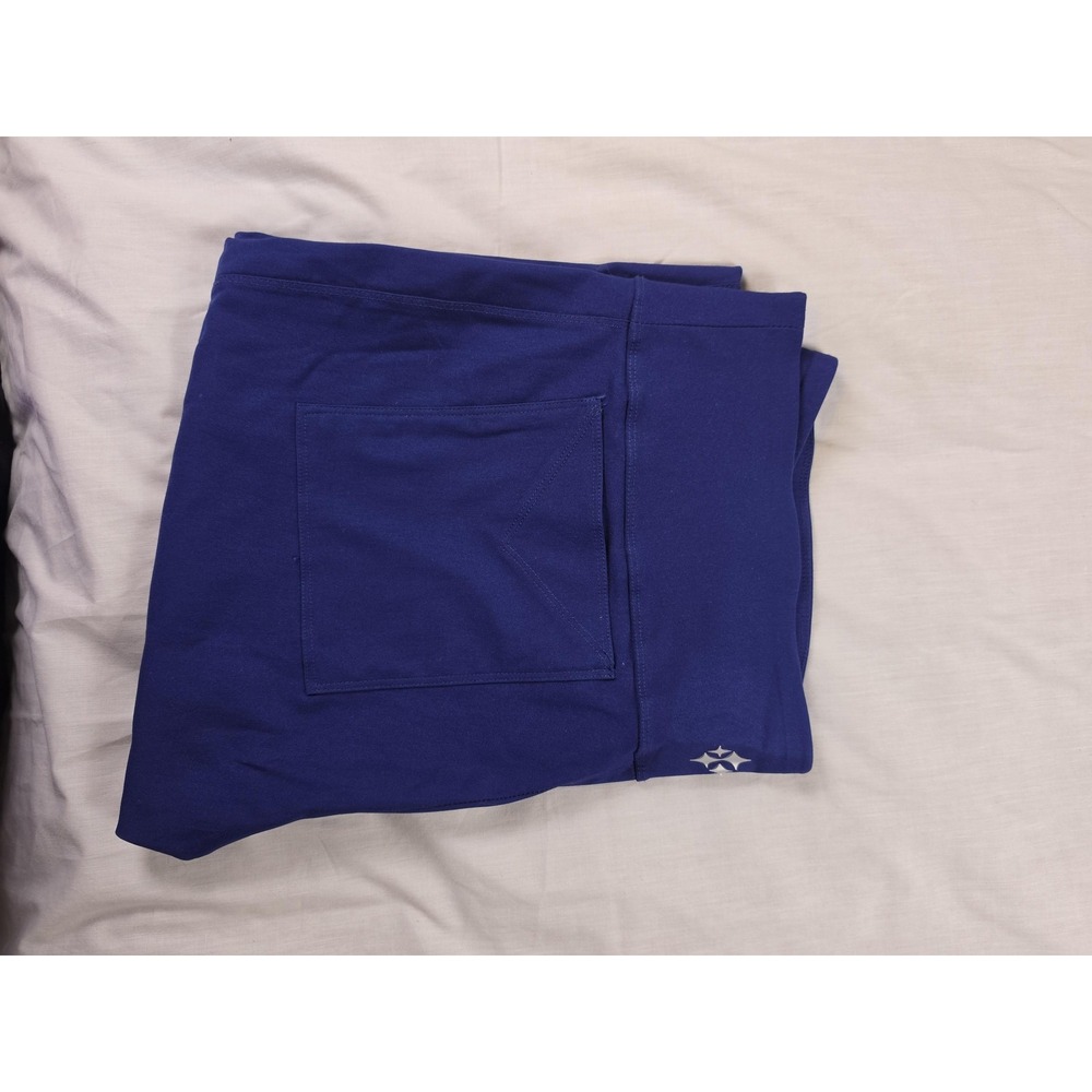 Jofit Capri Pants Womens XL Blue Pull On Elastic Waist Golf Knit Stretch